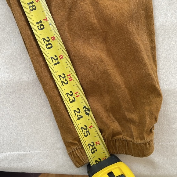 Athleta Cabo Linen Joggers Women's Size 8 Brown Athleisure Casual Pants - Picture 4 of 6